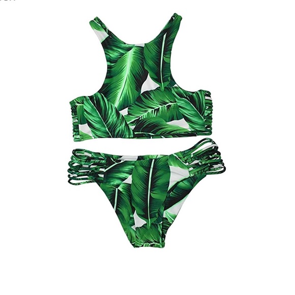 Green Floral Bikini - Picture 3 of 8